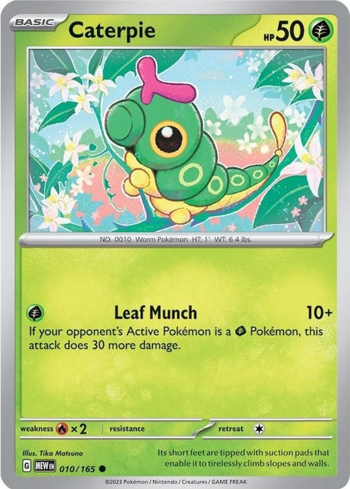 Caterpie 010 165 (#010/165) (SV: Scarlet & Violet 151)
