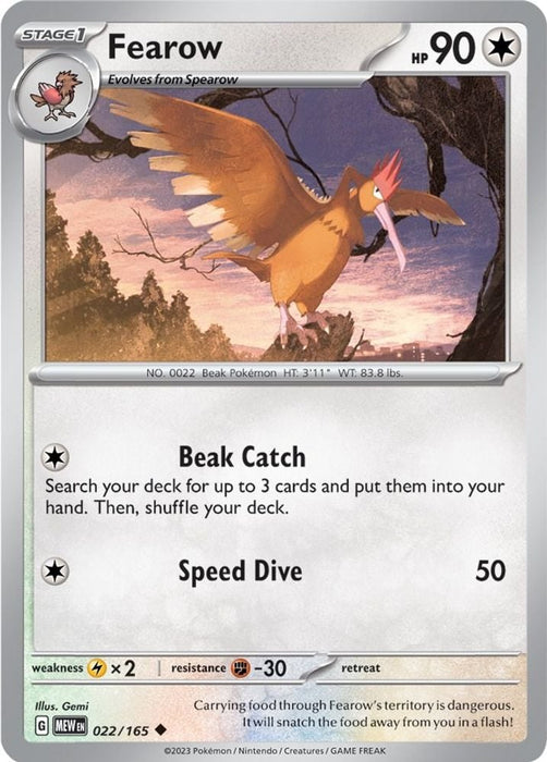 Fearow (#022/165) (SV: Scarlet & Violet 151)