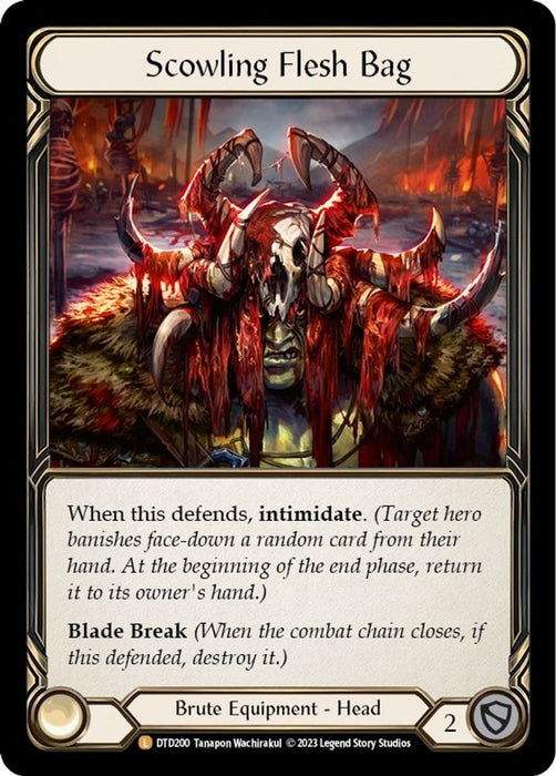 Scowling Flesh Bag (#DTD200) (Dusk till Dawn) Near Mint Cold Foil