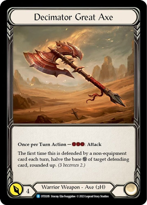 Decimator Great Axe (#DTD205) (Dusk till Dawn) Near Mint Cold Foil