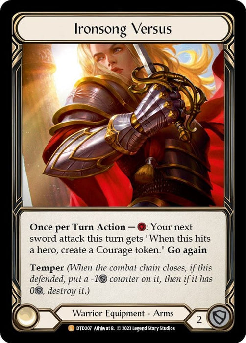 Ironsong Versus (#DTD207) (Dusk till Dawn) Near Mint Cold Foil
