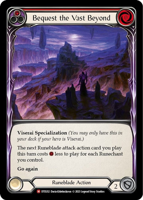 Bequest the Vast Beyond (#DTD212) (Dusk till Dawn) Near Mint Rainbow Foil