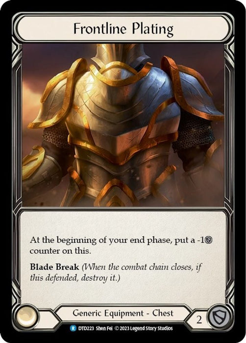 Frontline Plating (#DTD223) (Dusk till Dawn) Near Mint Cold Foil