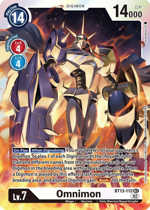 Image for Omnimon (BT13-112 SEC) - Digimon Card Game