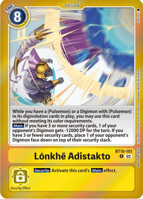 Lonkhe Adistakto (Event Pack 5) (#BT10-101 U) (Xros Encounter) Near Mint Foil