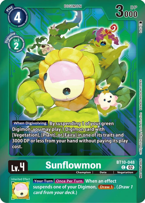 Sunflowmon (Event Pack 5) (#BT10-048 C) (Xros Encounter) Near Mint Foil