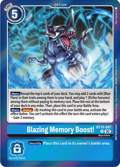 Blazing Memory Boost! (Event Pack 5) (#BT10-097 R) (Xros Encounter) Near Mint Foil