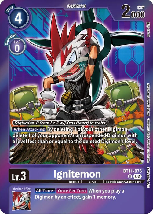 Ignitemon (Event Pack 5) (#BT11-076 U) (Dimensional Phase) Near Mint Foil