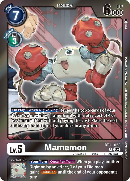 Mamemon (Event Pack 5) (#BT11-068 R) (Dimensional Phase) Near Mint Foil