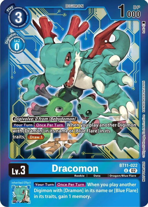 Dracomon (Event Pack 5) (#BT11-022 U) (Dimensional Phase) Near Mint Foil