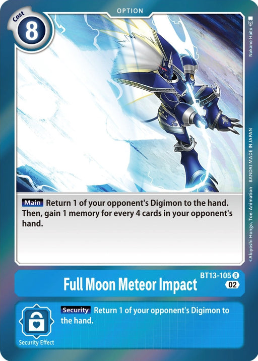 Image for Full Moon Meteor Impact (BT13-105 R) - Digimon Card Game