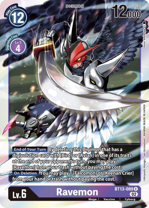 Ravemon (#BT13-089 R) (Versus Royal Knights) Near Mint Foil