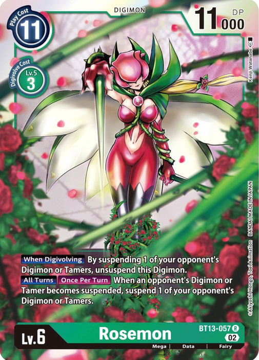 Image for Rosemon (BT13-057 R) - Digimon Card Game