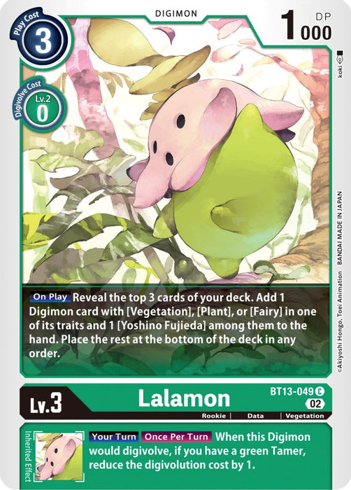 Image for Lalamon (BT13-049 C) - Digimon Card Game