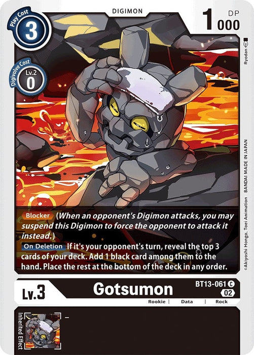 Image for Gotsumon (BT13-061 C) - Digimon Card Game