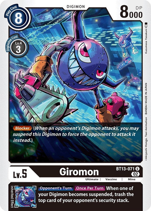 Image for Giromon (BT13-071 U) - Digimon Card Game