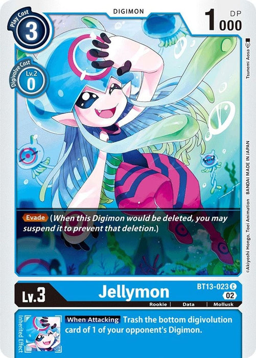 Jellymon (#BT13-023 C) (Versus Royal Knights) Near Mint