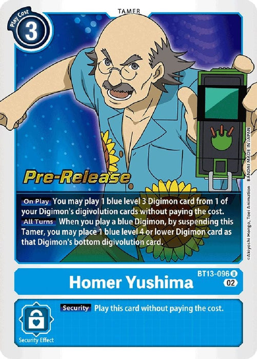 Homer Yushima (#BT13-096 U) (Versus Royal Knights Pre-Release Cards) Near Mint Foil