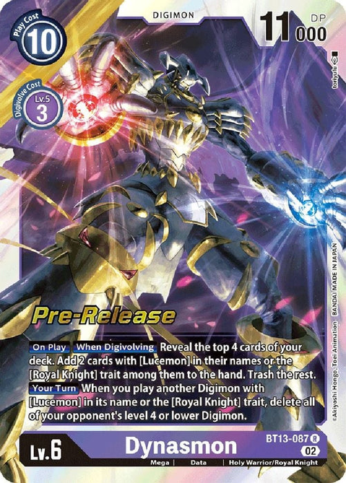 Dynasmon (#BT13-087 R) (Versus Royal Knights Pre-Release Cards) Near Mint Foil