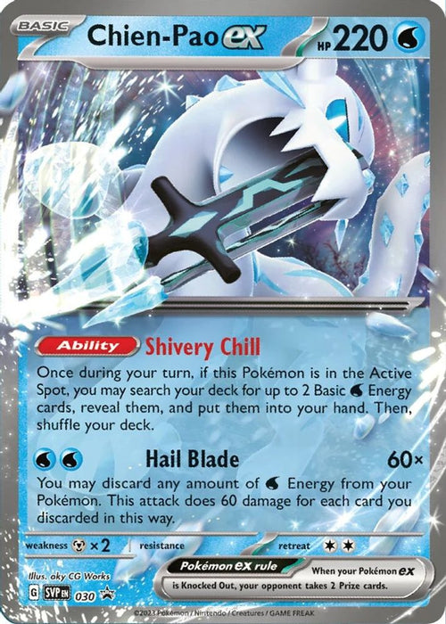 Chien-Pao ex - 030 (#030) (SV: Scarlet & Violet Promo Cards) Near Mint Holofoil