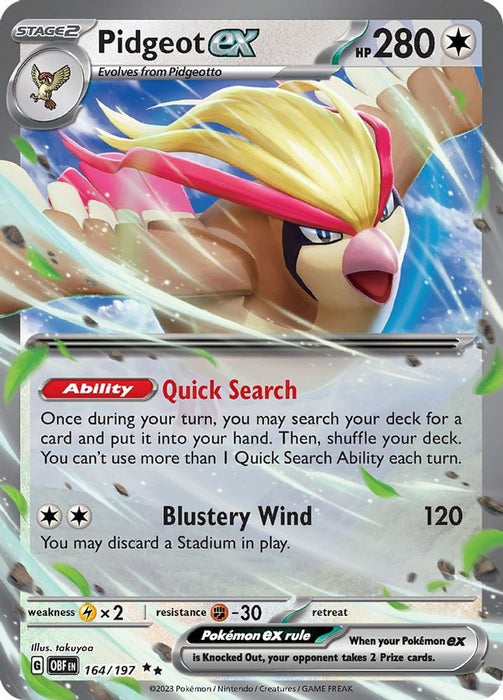 Pidgeot ex (#164/197) (SV03: Obsidian Flames)