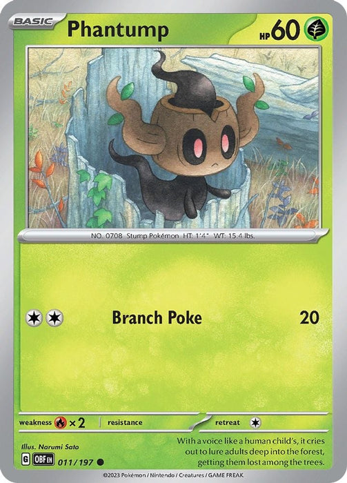 Phantump (#011/197) (SV03: Obsidian Flames)