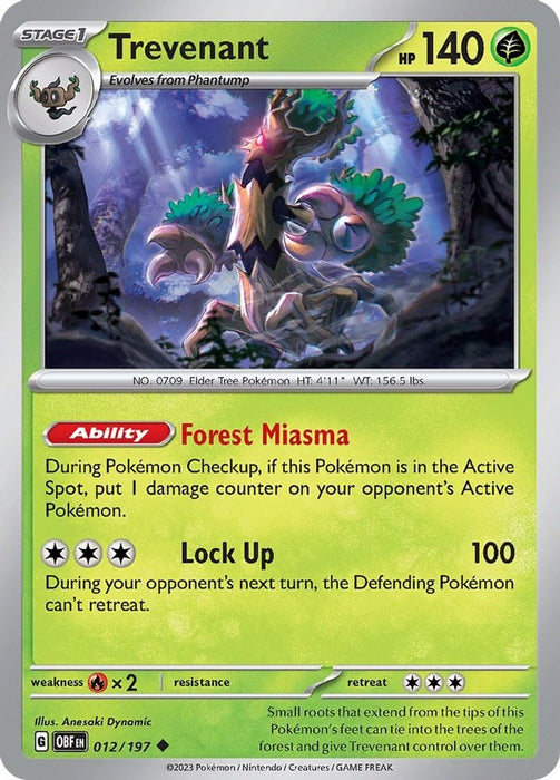 Trevenant (#012/197) (SV03: Obsidian Flames)