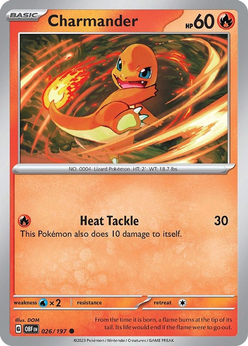 Charmander (#026/197) (SV03: Obsidian Flames)