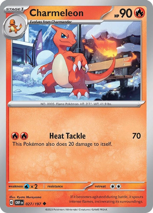 Charmeleon (#027/197) (SV03: Obsidian Flames)
