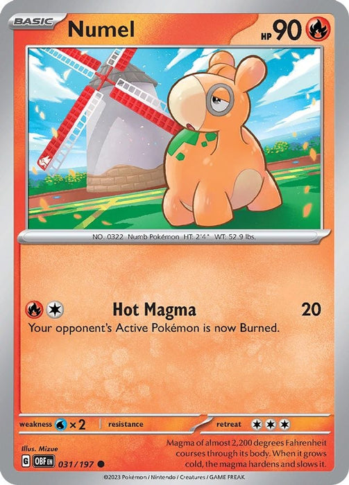 Numel (#031/197) (SV03: Obsidian Flames) Near Mint Reverse Holofoil