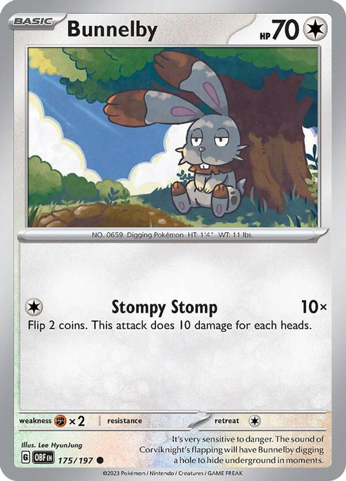 Bunnelby (#175/197) (SV03: Obsidian Flames)