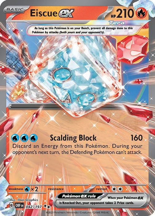 Eiscue ex (#042/197) (SV03: Obsidian Flames)