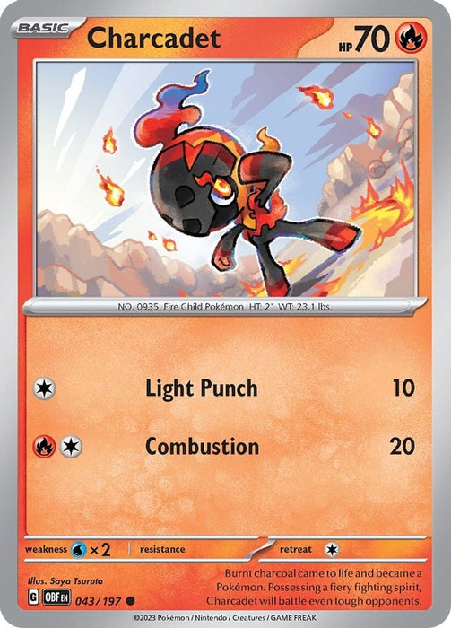 Charcadet (#043/197) (SV03: Obsidian Flames)