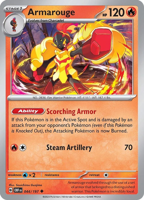 Armarouge (#044/197) (SV03: Obsidian Flames)
