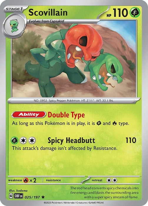 Scovillain (#025/197) (SV03: Obsidian Flames)
