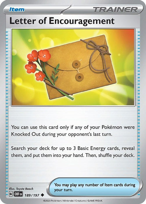 Letter of Encouragement (#189/197) (SV03: Obsidian Flames)