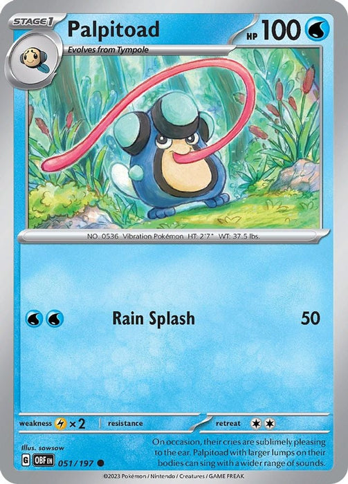 Palpitoad (#051/197) (SV03: Obsidian Flames)