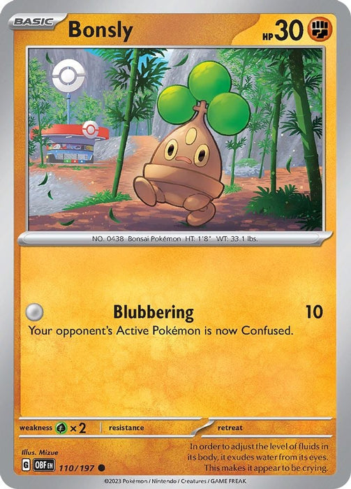 Bonsly (#110/197) (SV03: Obsidian Flames)