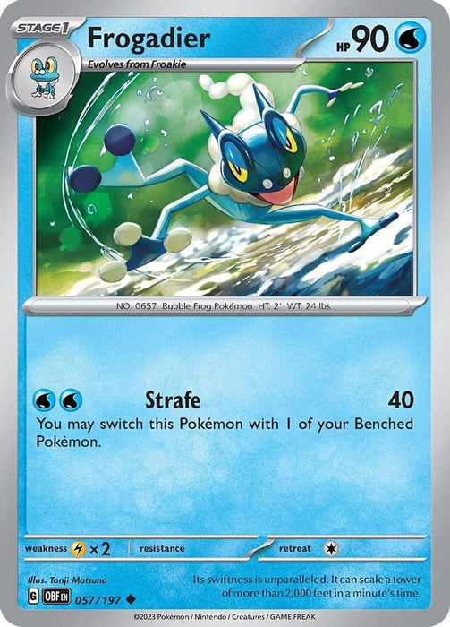 Frogadier (#057/197) (SV03: Obsidian Flames) Near Mint