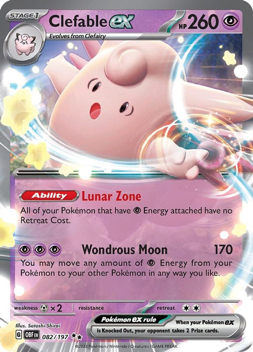 Clefable ex (#082/197) (SV03: Obsidian Flames)