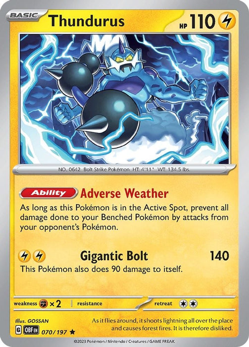 Thundurus (#070/197) (SV03: Obsidian Flames)