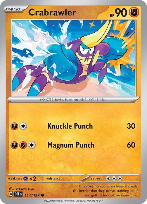 Crabrawler (#114/197) (SV03: Obsidian Flames)