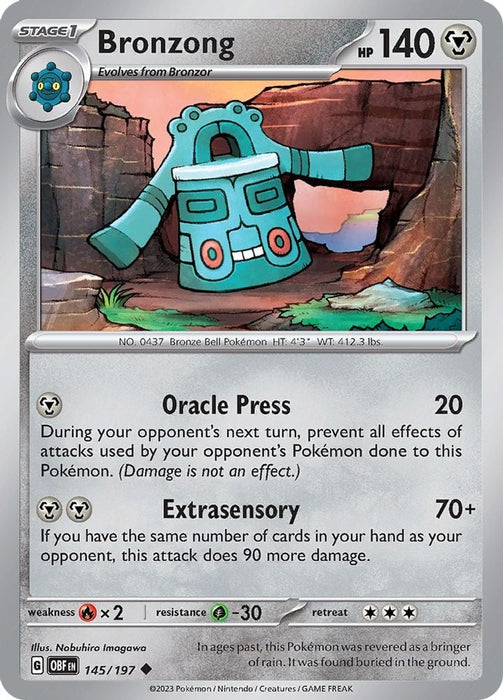 Bronzong (#145/197) (SV03: Obsidian Flames)