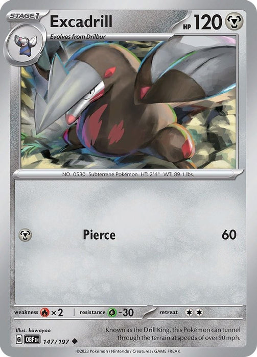 Excadrill (#147/197) (SV03: Obsidian Flames)