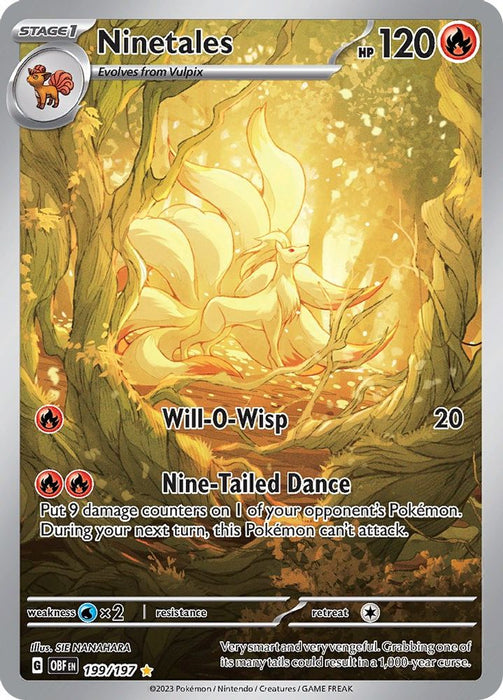Ninetales 199 197 (#199/197) (SV03: Obsidian Flames) Near Mint Holofoil