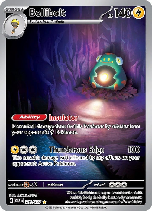 Bellibolt 201 197 (#201/197) (SV03: Obsidian Flames)
