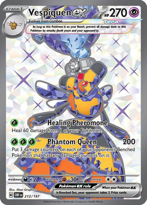 Vespiquen ex 212 197 (#212/197) (SV03: Obsidian Flames)