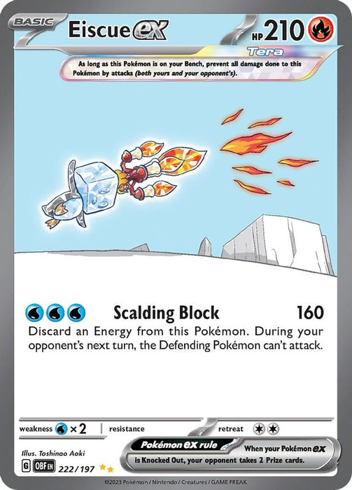 Eiscue ex 222 197 (#222/197) (SV03: Obsidian Flames)