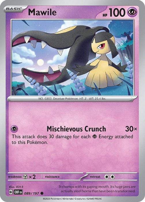 Mawile 089 197 (#089/197) (SV03: Obsidian Flames)