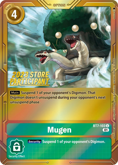Image for Mugen (2023 Store Participant) (BT7-103 U) - Digimon Card Game
